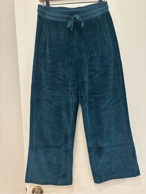 NWOT Pact Organic 100% Cotton Pure Velour Wide Leg Pant Sustainable Soft Comfy